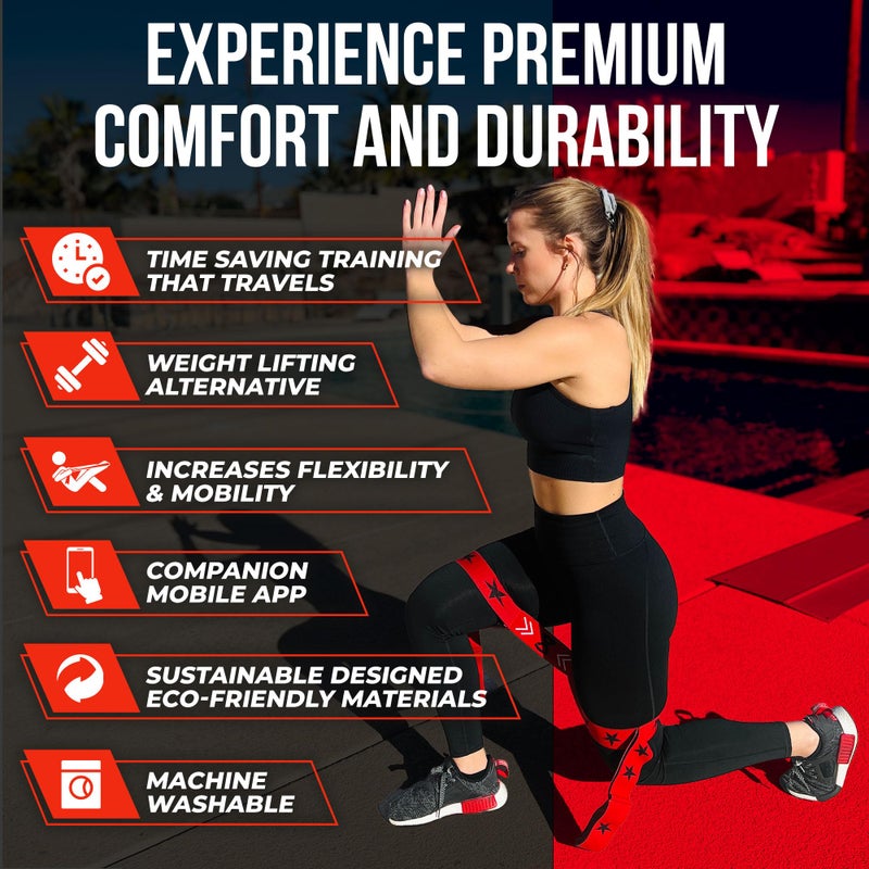 two8 bandz Two8 Bands Multi Loop Bands - Athletic Training Bands, Sports Performance Equipment Strength Conditioning Bands, Speed & Agility Bands - Resistance Bands for Strength Training Legs, Knee, Hip & Back - Image 4