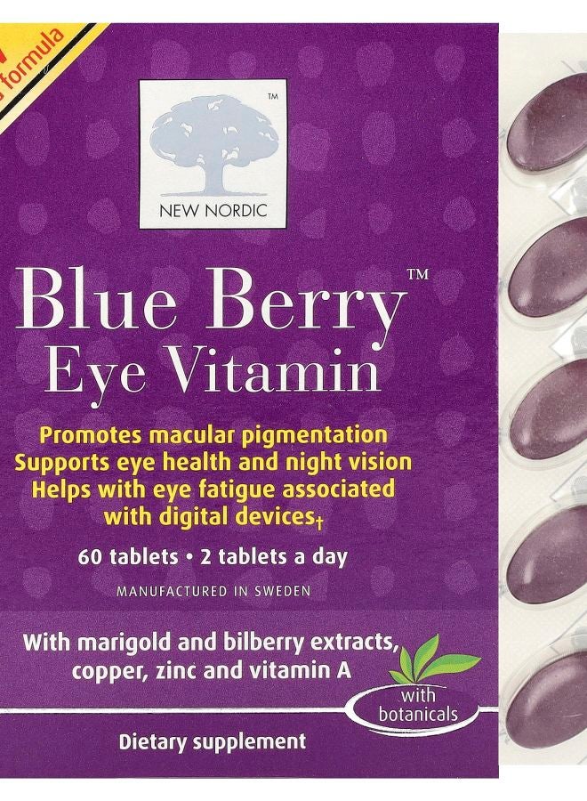 New Nordic Blue Berry Eye Vitamin 60 Tablets
