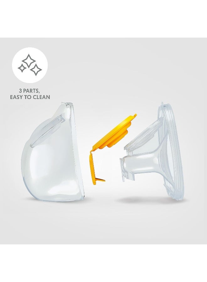 Medela Hands-Free Collection Cups, Compatible with Freestyle Flex, Pump in Style with MaxFlow, and Swing Maxi Electric Breast Pumps, 1 Set of 2 Cups - Image 4