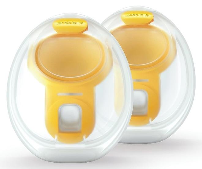 Medela Hands-Free Collection Cups, Compatible with Freestyle Flex, Pump in Style with MaxFlow, and Swing Maxi Electric Breast Pumps, 1 Set of 2 Cups - Image 1