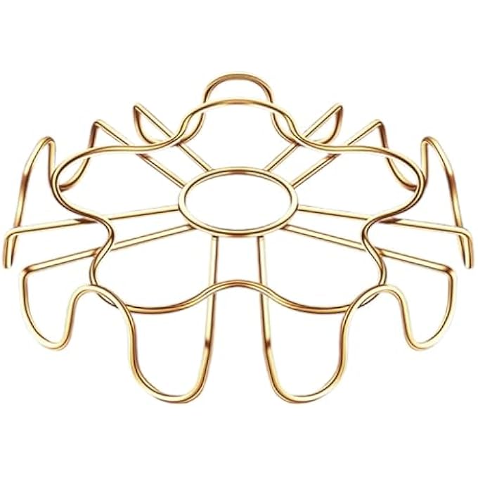 إكسفور رف طهي بالبخار من الفولاذ المقاوم للصدأ لطهي البيض والخضروات على البخار قابل للتعديل، أداة مطبخ متينة متعددة الاستخدامات للقدر الفوري والطبخ في وعاء عالمي - Image 3