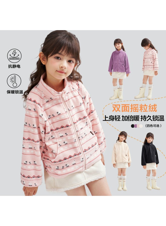 DEESHA Sweet Girls' Jacket 26 Spring Stand Collar Zipper Top Children's Jacket - Image 2