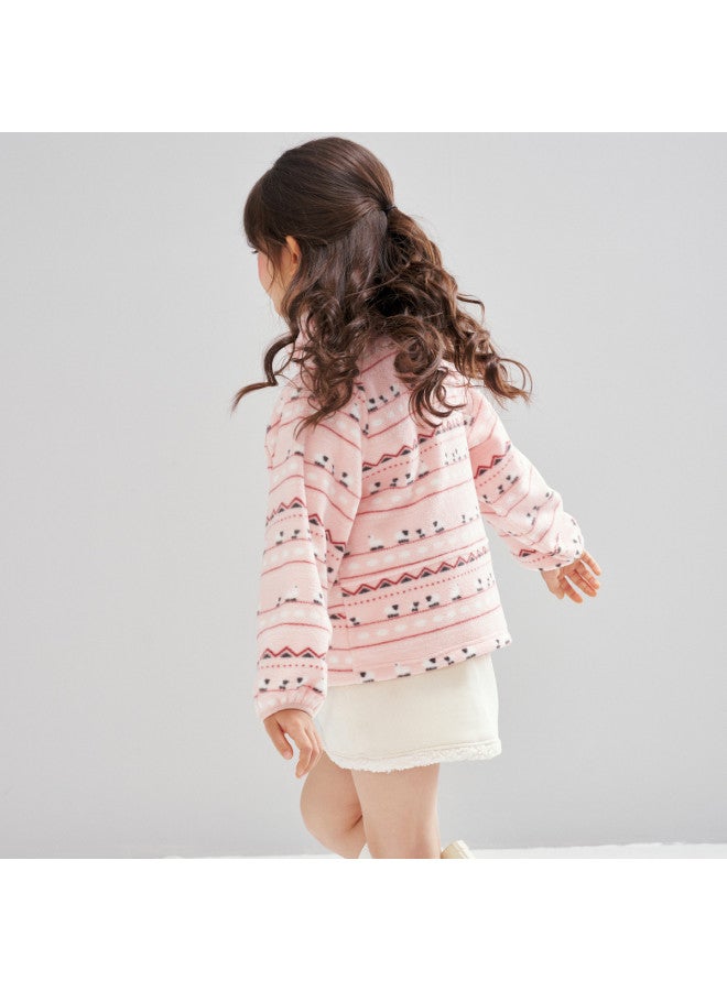 DEESHA Sweet Girls' Jacket 26 Spring Stand Collar Zipper Top Children's Jacket - Image 3