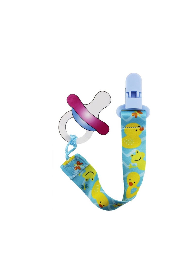 AL QADAH Cloth Pacifier Band Clip Small  1 Piece, Assorted Colors  - Image 1