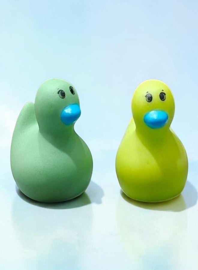 SARASI Mini Duck Bath Toys for Kids, Soft Rubber Squeeze Duck Set, Water Bath Toy, 6cm Bath Toy (Multicolor) - Image 4