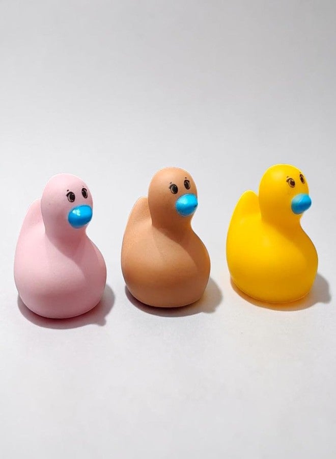 SARASI Mini Duck Bath Toys for Kids, Soft Rubber Squeeze Duck Set, Water Bath Toy, 6cm Bath Toy (Multicolor) - Image 5