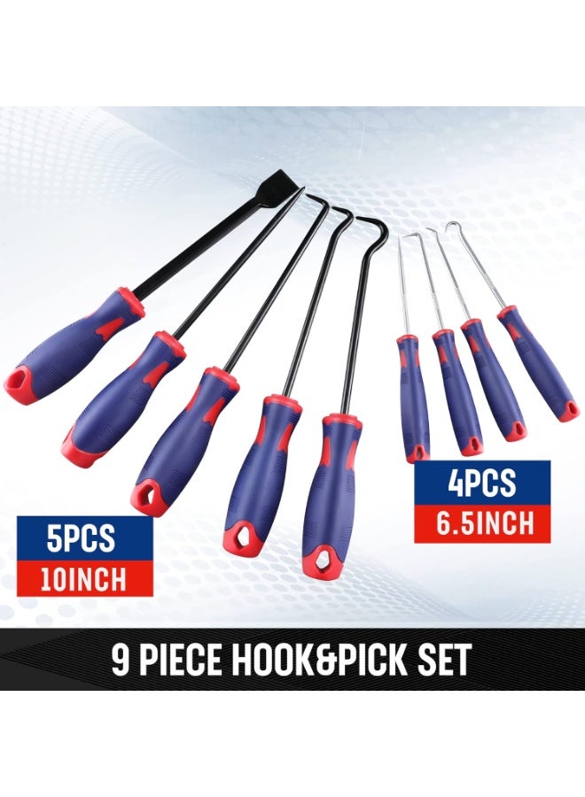 WORKPRO 9Pcs Precision Pick & Hook Set with Scraper, Automotive & Electronic Hand Tools - Image 2