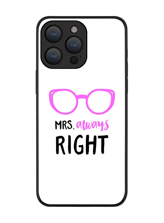 Stylizedd Cover for iPhone 15 Pro Case Rugged Black Slim fit Soft Flexible Anti Drop TPU Gel Thin Protective Phone Cases - Mrs. Always Right - Image 1