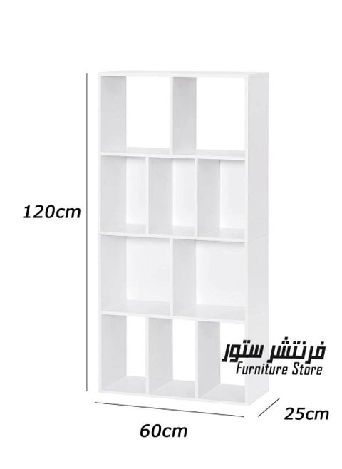 Modern library, height 120 cm - width 60 cm - depth 24 cm, from Furniture Store.