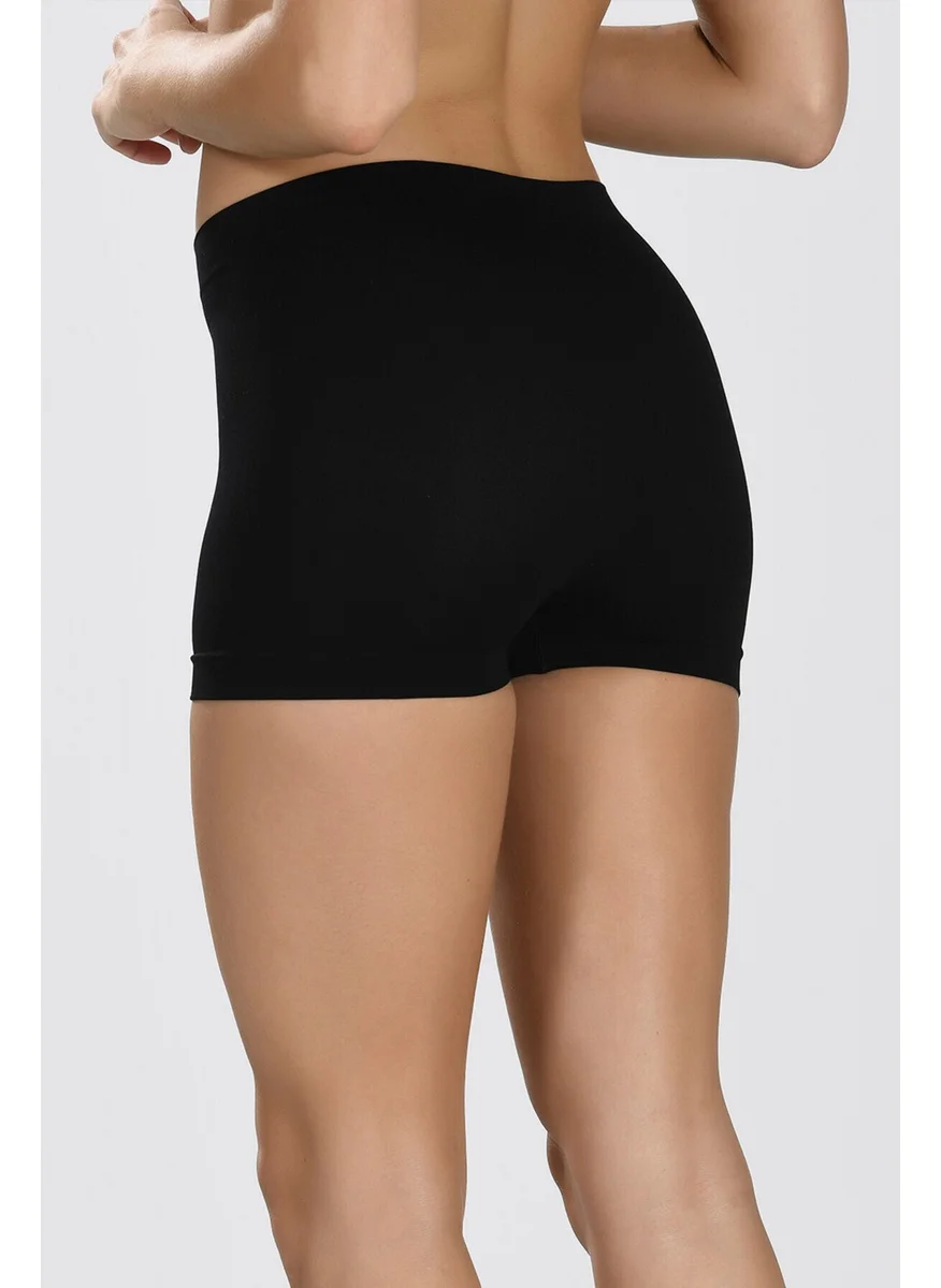 loya Black Tactel 3-pack Seamless Mini Shorts