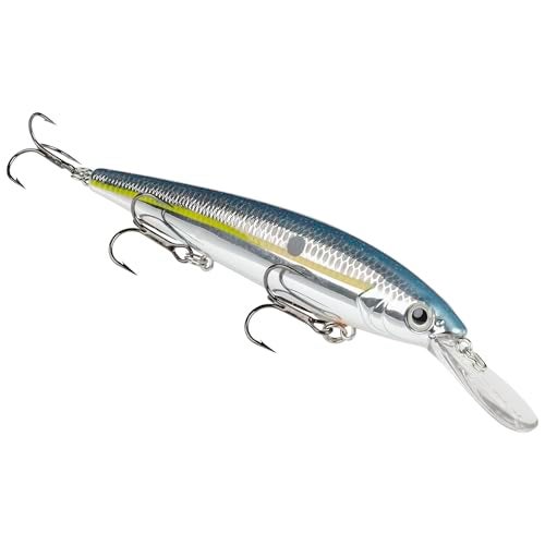 Strike King (HCKVDJ300D-514) KVD Deep Jerkbait 3-Hook Fishing Lure, 514 - Chrome Sexy Shad, 3/5 oz, 4.75" - Image 1