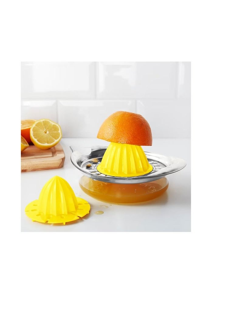 Citrus squeezer transparent yellow stainless steel  - Image 2
