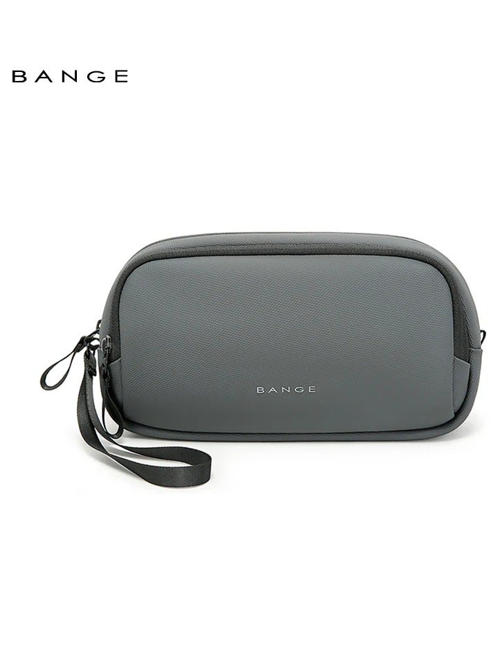 BANGE Portable Electronics Case for Travel – Electronic Accessories Organizer for Cables, Chargers, Hard Drives, SD Cards & More | Water-Resistant Shockproof Travel Storage - Grey - Image 1