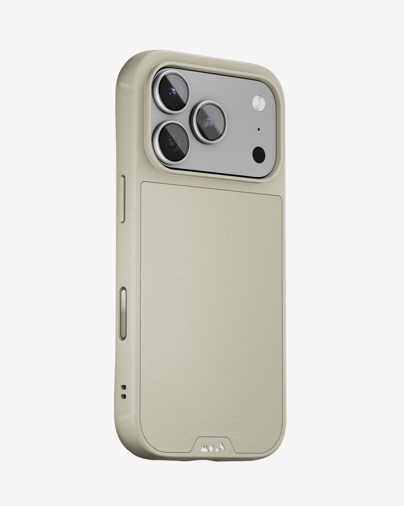 Mous for iPhone 17 Pro Case, Compatible with MagSafe - Limitless - Protective Magnetic Cover for iPhone 17 Pro - Shockproof, Full Camera Protection, Anti-Scratch Back, Stone - Image 1