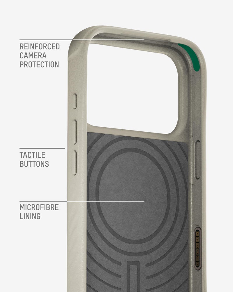 Mous for iPhone 17 Pro Case, Compatible with MagSafe - Limitless - Protective Magnetic Cover for iPhone 17 Pro - Shockproof, Full Camera Protection, Anti-Scratch Back, Stone - Image 4
