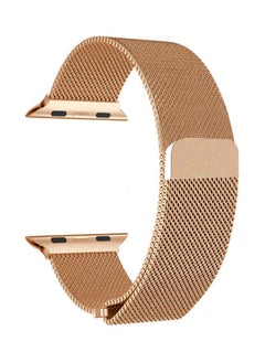 Milanese Loop Strap And Link Bracelet Stainless Steel Band For Apple Rose Gold
