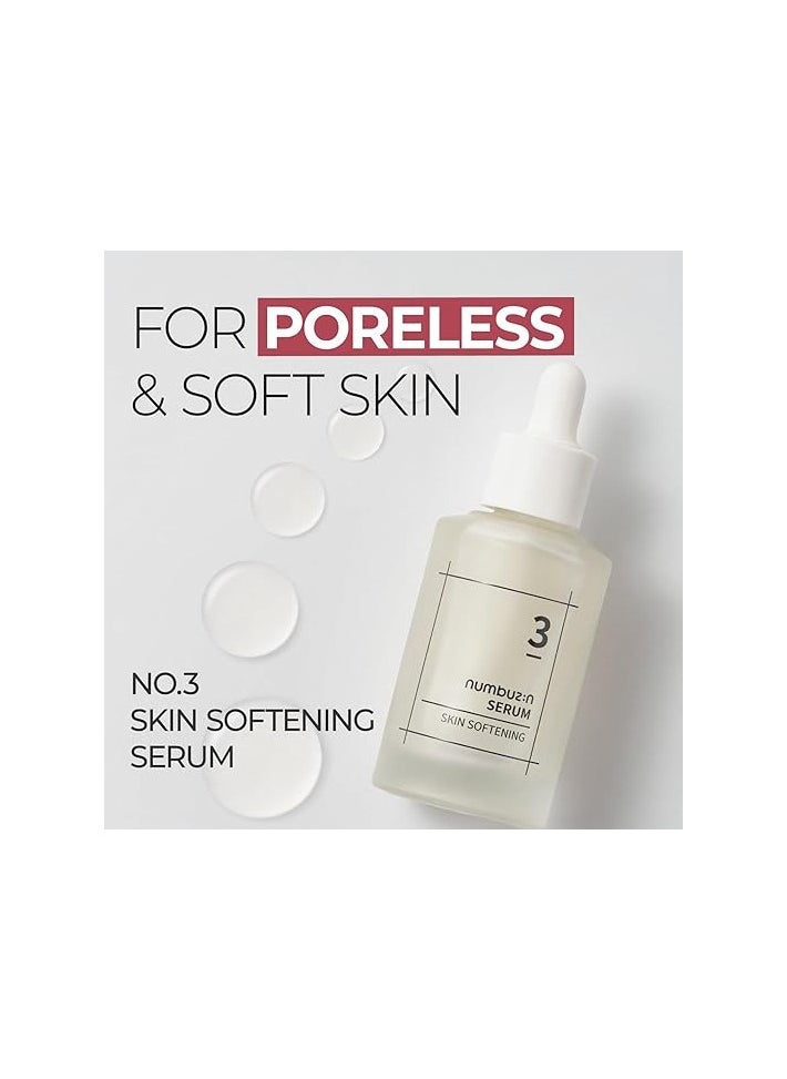 numbuzin numbuzin No.3 Skin Softening Serum | Pore Care, Textured Skin, Bifida, Galactomyces, Niacinamide, Adenosine, Panthenol | Korean Skin Care for Face, 50ml  - Image 2