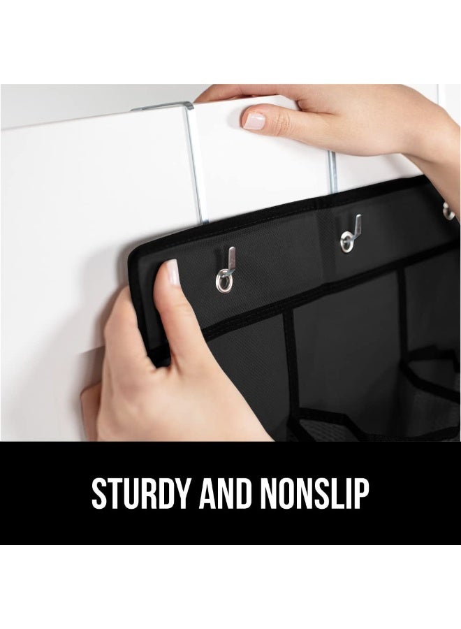 GORILLA GRIP Over the Door Shoe Organizer, 2 Pack, 24 Breathable Mesh Pockets, Space Saving Hanging Storage Holder, Closet Rack Hanger Holds Up to 40 lbs, Hangs on Closets, Shoes, Accessories, Black - Image 4