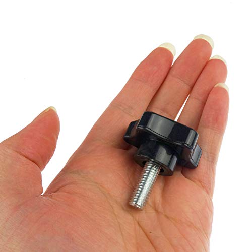 Kasteco 2 Pack M8 x 20mm (5/16" x 13/16") Thread Replacement Star Hand Knob Tightening Screw - Image 4