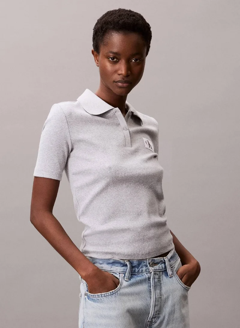 Rib Polo Shirt