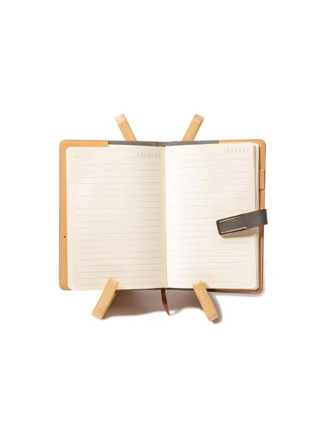Wooden Recipe Rack, Kitchen Menu Display Rack, Desktop Reading Wooden Bookshelf Display Rack, IPad Wooden Stand, Home Decor Accents Display Stands, X-Shaped Natural Wood Color - Image 5