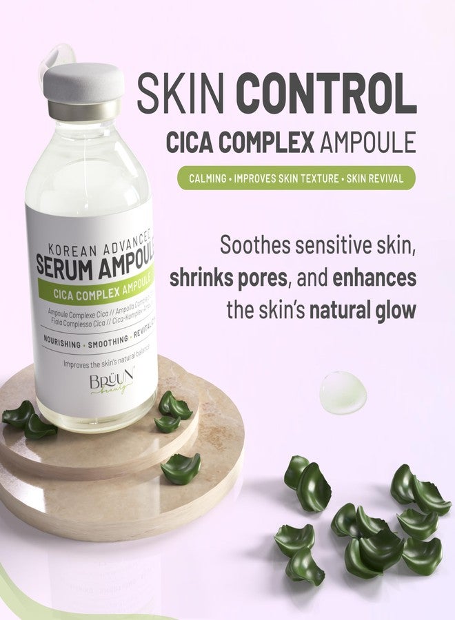 برون أمبولات سيروم برون سيكا ريفايفل كومبلكس - معزز سيروم كوري بخلاصة نبات السنتيلا الآسيوية للوجه والجسم، يُستخدم مع أو بدون قلم ديرما، سيروم للعناية بالبشرة بتقنية الوخز بالإبر الدقيقة، 1.18 أونصة سائلة - Image 2