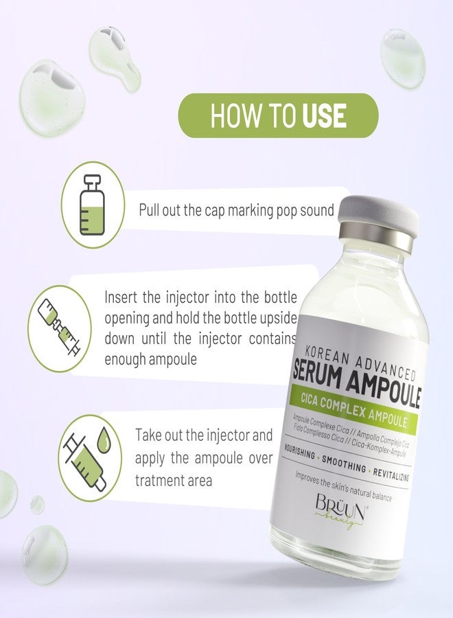 برون أمبولات سيروم برون سيكا ريفايفل كومبلكس - معزز سيروم كوري بخلاصة نبات السنتيلا الآسيوية للوجه والجسم، يُستخدم مع أو بدون قلم ديرما، سيروم للعناية بالبشرة بتقنية الوخز بالإبر الدقيقة، 1.18 أونصة سائلة - Image 4