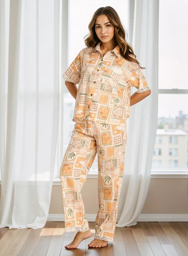 سبلاش فيڤ Printed Pyjama Set