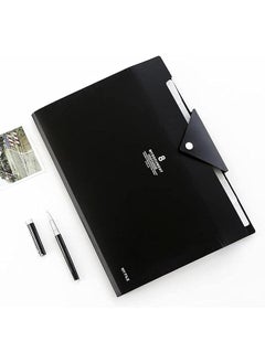 joyzzz Expanding File Folders 8 Pockets Document Folder Organizer With Labels And Snap Closure Plastic Paper Organizer Folder For School Home Work Office A4 Paper  - Image 1