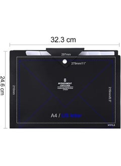 joyzzz Expanding File Folders 8 Pockets Document Folder Organizer With Labels And Snap Closure Plastic Paper Organizer Folder For School Home Work Office A4 Paper  - Image 3