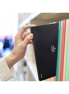 joyzzz Expanding File Folders 8 Pockets Document Folder Organizer With Labels And Snap Closure Plastic Paper Organizer Folder For School Home Work Office A4 Paper  - Image 5