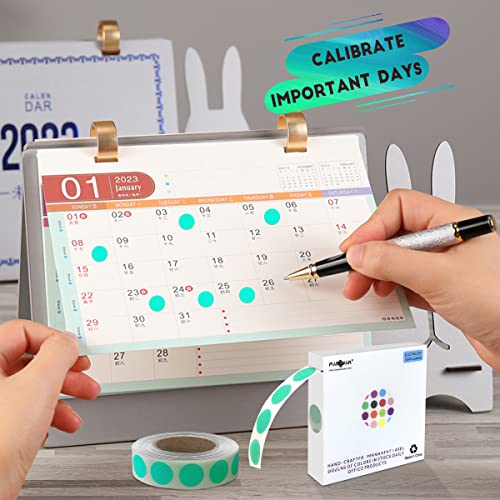 PARLAIM 0.5 Inch Round Color-Code Dot Stickers,Circle Colorful Coding Label Sticker for Home Office Classroom(Sky Blue) - Image 2