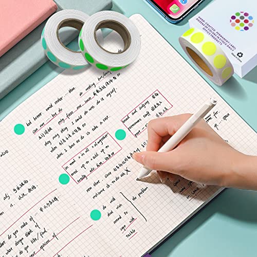 PARLAIM 0.5 Inch Round Color-Code Dot Stickers,Circle Colorful Coding Label Sticker for Home Office Classroom(Sky Blue) - Image 3
