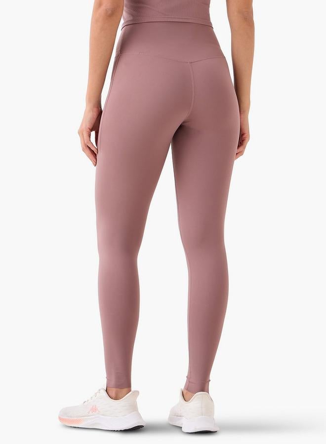 Active Yoga Slim Fit Leggings with Cell Phone Pocket - Image 3
