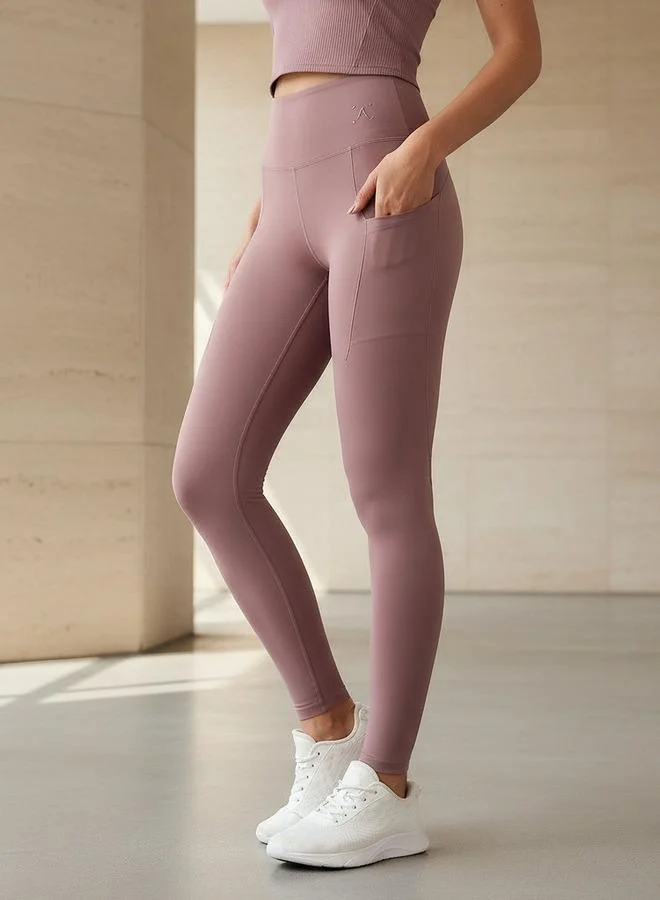 Splash Active Yoga Slim Fit Leggings with Cell Phone Pocket