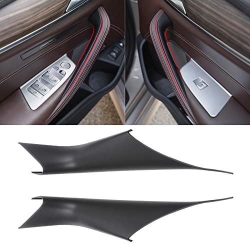 Jaronx Compatible with BMW 5 Series G30 G31 Door Handle Covers 2017-2022, 2PCS Interior Door Pull Handle Covers Compatible with BMW G30/G31/F90 M5 518d,520d,520i,525d,530d,530e,530i,540dX,540i,M550dX - Image 1