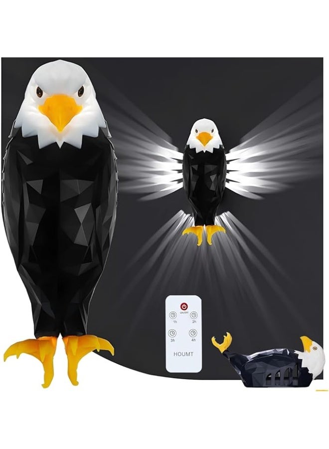 Eagle Light Decorative Light Kid Night Light Mood Light LED Wall Light Magnetic LED Wall Mounted Eagle Light with Remote Control, USB Charging, Battery Powered and Removable Rechargeable Eagle Light for Indoor, Office - Image 4