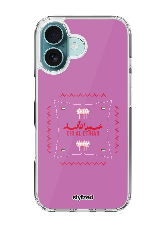 Stylizedd for iPhone 16 Case [For MagSafe] Slim Magnetic cover Clear Phone Case [ Designed cover for iPhone 16 ] - Purple - Image 1