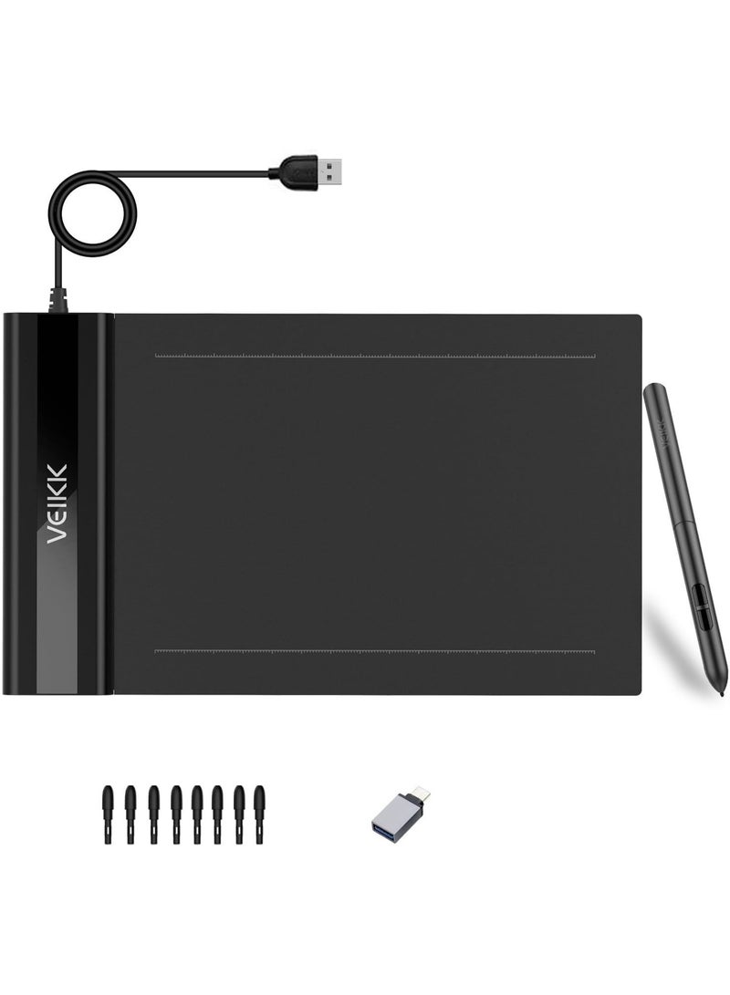 VEIKK OSU Tablet S640 Ultra-Thin 6x4 Inch Graphics Drawing Tablet with Battery-Free Pen 8192 Levels Pressure - Image 1
