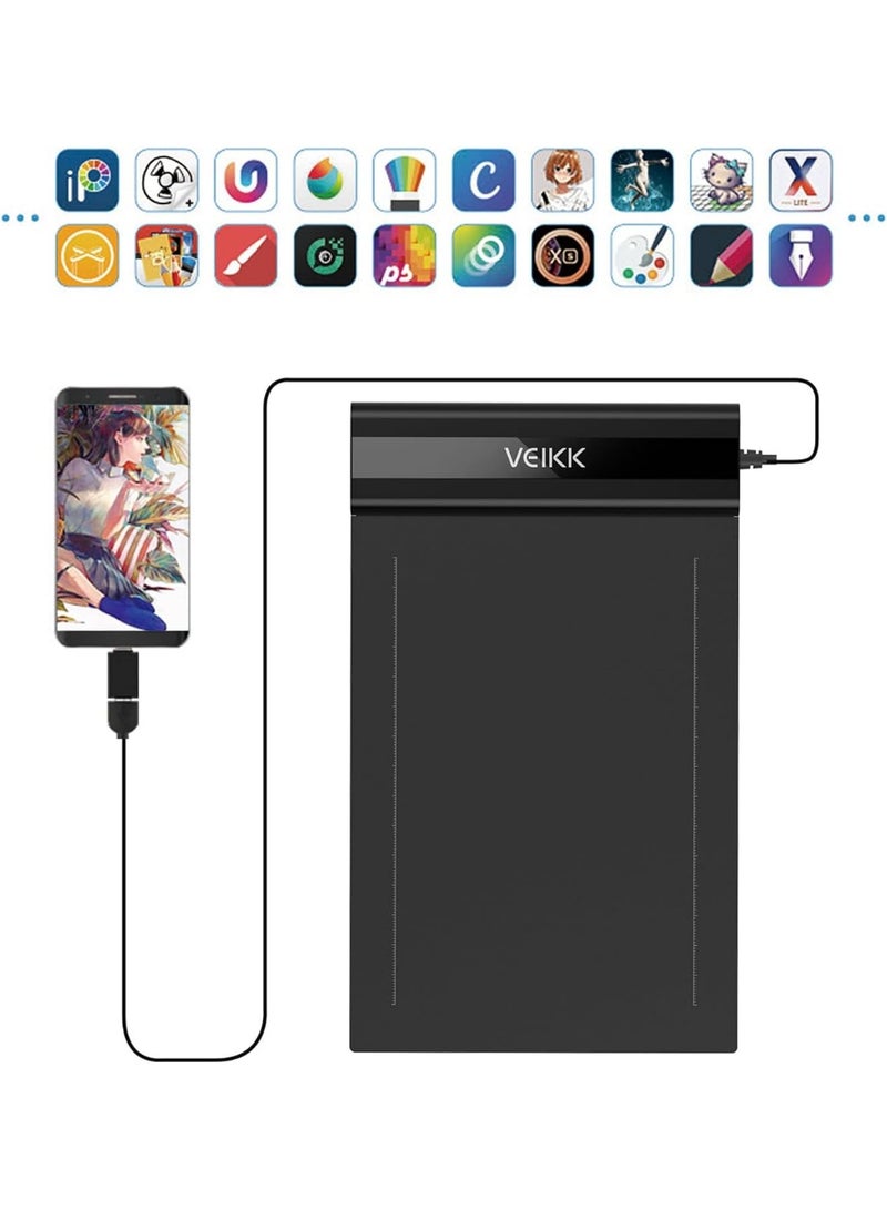 VEIKK OSU Tablet S640 Ultra-Thin 6x4 Inch Graphics Drawing Tablet with Battery-Free Pen 8192 Levels Pressure - Image 3