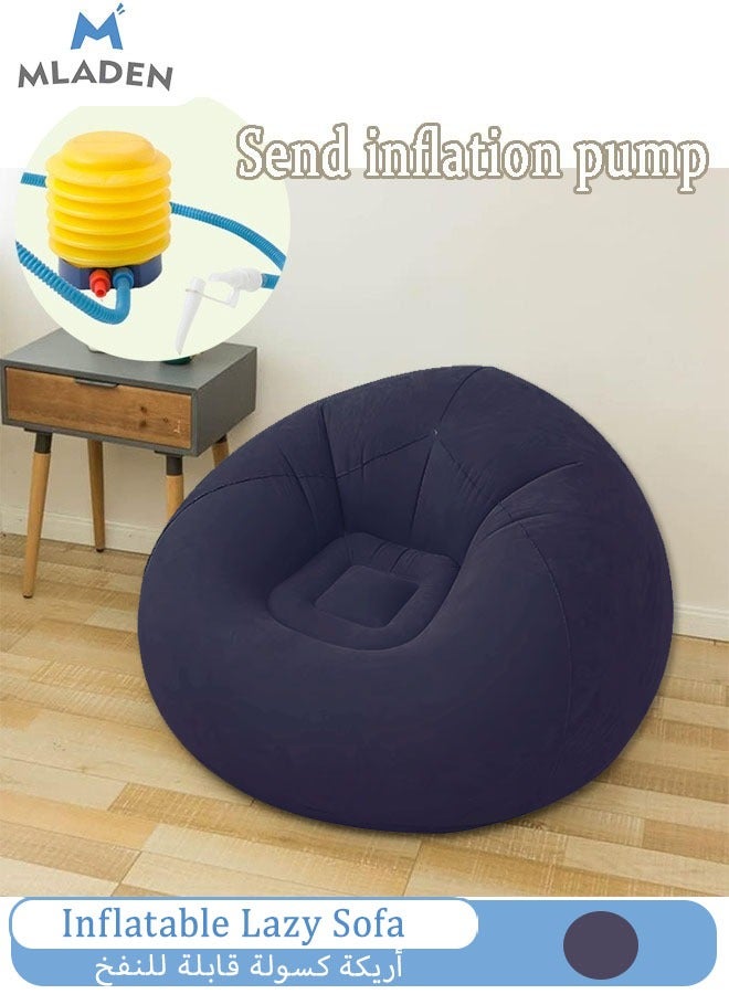 MLADEN حقيبة قابلة للنفخ كرسي أريكة هوائية قابل للنفخ في الهواء الطلق كرسي أريكة كسولة قابل للغسل قابل للطي أريكة كبيرة قابلة للنفخ لتنظيم الألعاب القطيفة أو رغوة الذاكرة لغرفة المعيشة أثاث أريكة الترفيه الفصل - Image 1