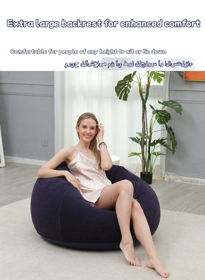 MLADEN حقيبة قابلة للنفخ كرسي أريكة هوائية قابل للنفخ في الهواء الطلق كرسي أريكة كسولة قابل للغسل قابل للطي أريكة كبيرة قابلة للنفخ لتنظيم الألعاب القطيفة أو رغوة الذاكرة لغرفة المعيشة أثاث أريكة الترفيه الفصل - Image 5
