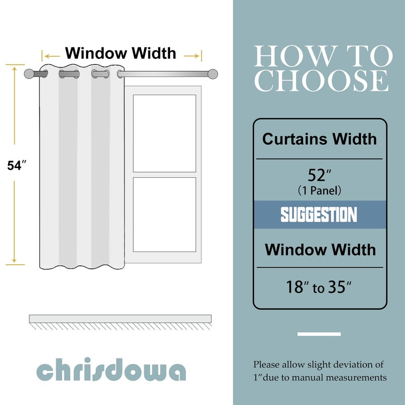 ChrisDowa Grommet Blackout Curtains for Bedroom - Thermal Insulated Room Darkening Curtains for Living Room (1 Panel Set  Mustard Yellow  52W x 54L) - Image 5