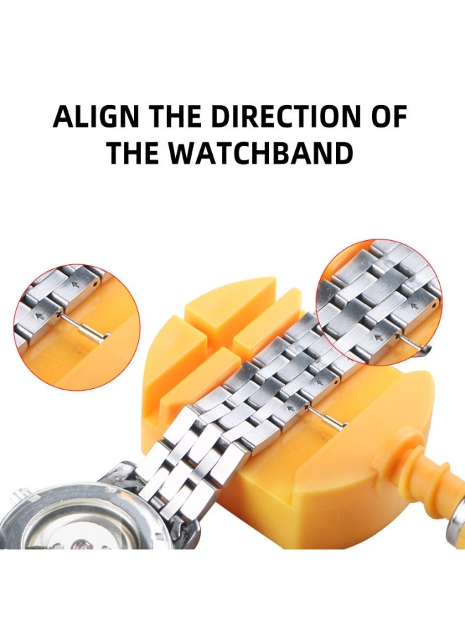 12 Pcs Watch Repair Tool Professional Repair Watch Disassembly And Adjustment Device Steel Band Watch Replacement Watch Chain Remover Link Pin Metal Adjustor Watch chain Repairing Tool - Image 5