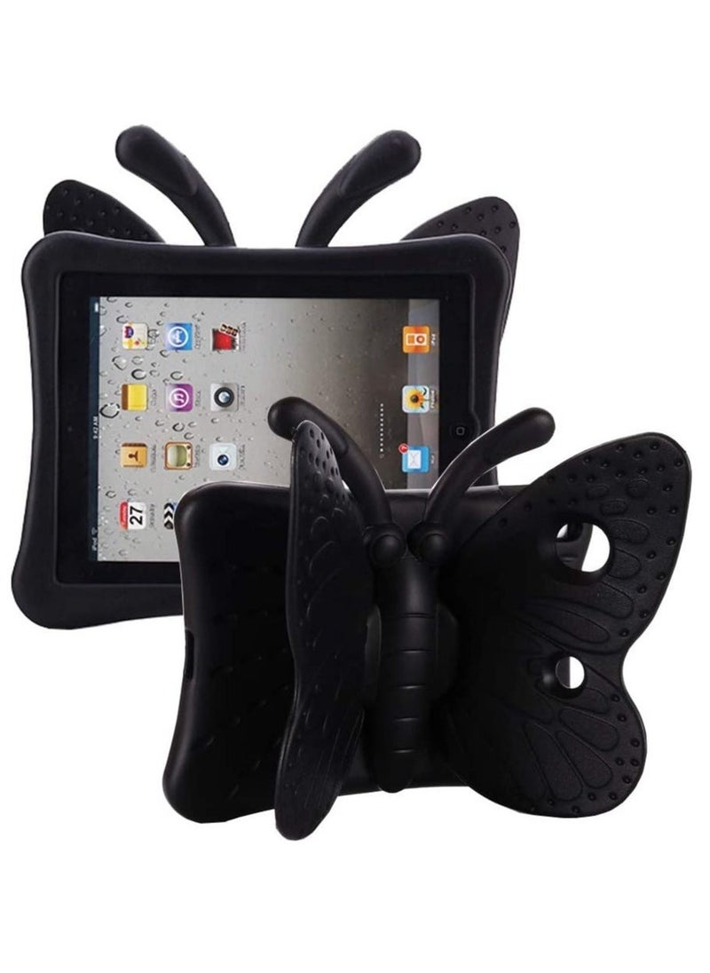 vesus iPad 10.2 Kids Case, iPad 7th Generation Case for kids, Light Weight Shockproof EVA Foam Protective Tablet Cover Handle Stand Child Friendly Case for Apple iPad 10.2 inch and Air 3 2019 - Black - Image 1