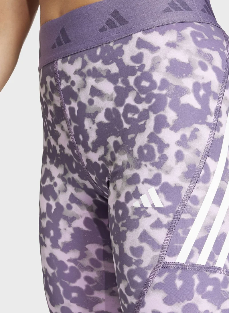 Adidas Techfit Hyperglam Full-Length Printed Leggings