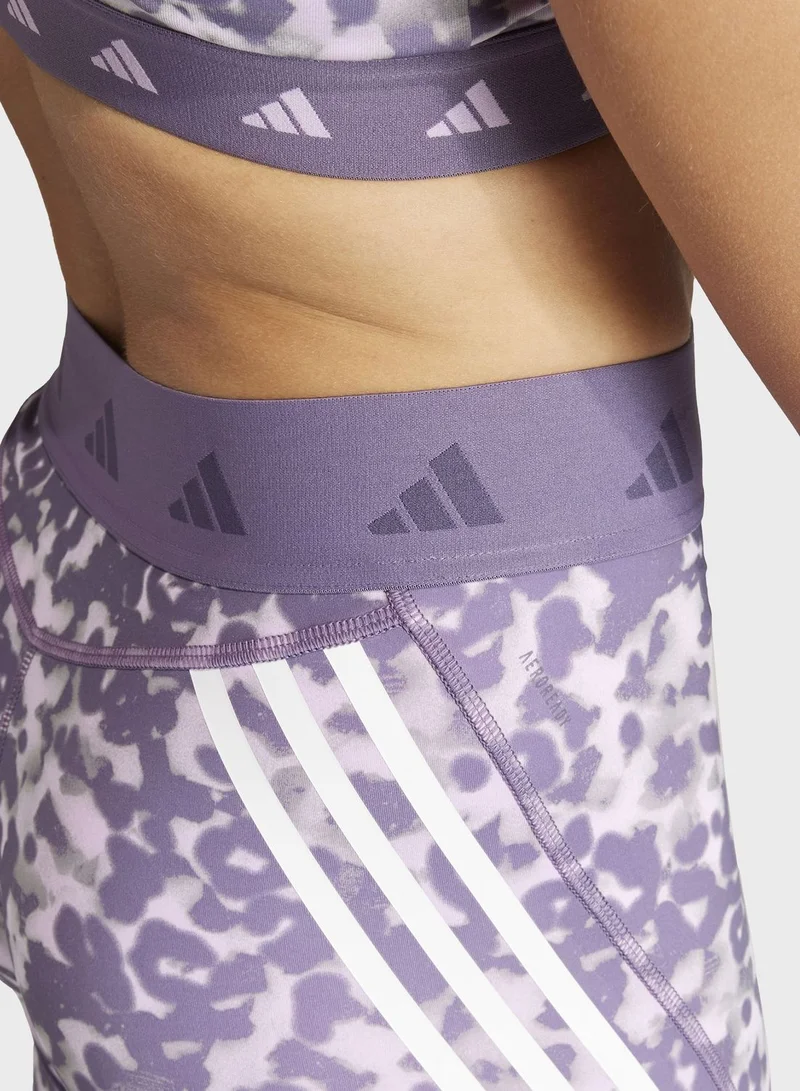 Adidas Techfit Hyperglam Full-Length Printed Leggings