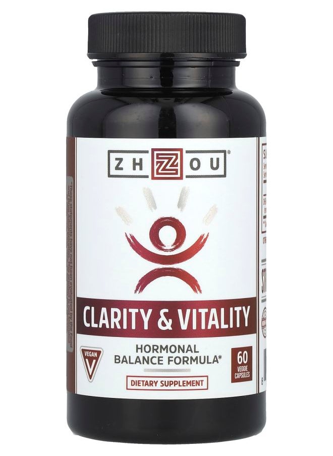 Zhou Nutrition Clarity & Vitality 50 mg 60 Veggie Capsules 