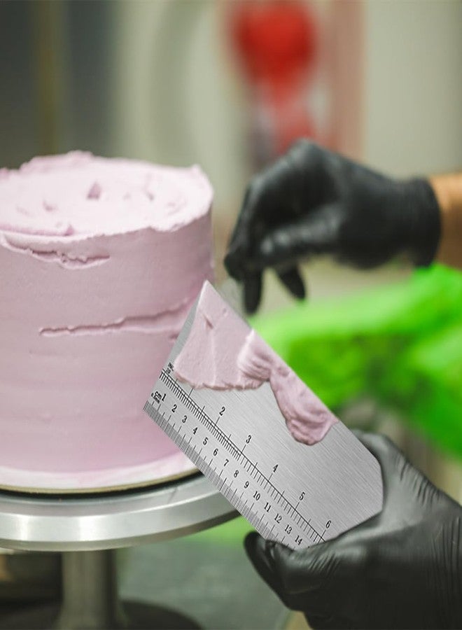 Restynic 12-Inch Stainless Steel Cake Smoother with Built-in Scale, Perfect for Icing & Cake Decorating, Edge Leveling for Home Bakers and Professionals - Image 4