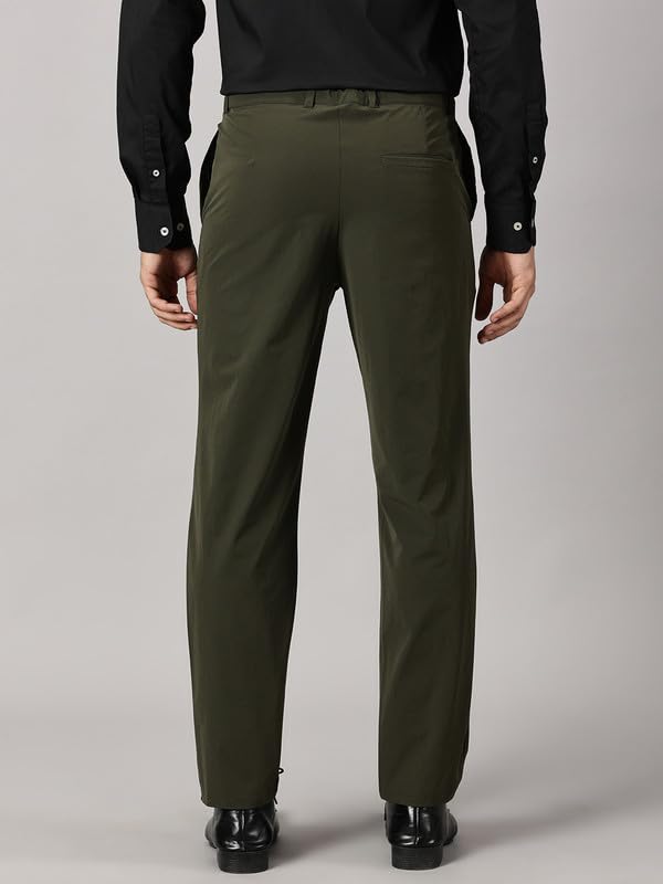 BLUE TYGA Office Joggers Lite for Men, Comfortable Trousers with Stretchablity Olive - Image 5